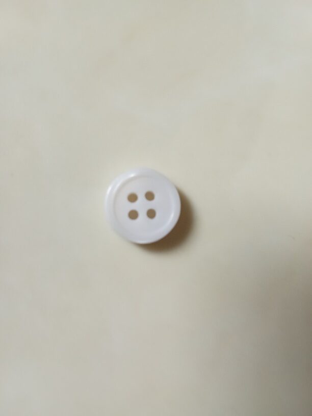 Plastic Button White - Image 3