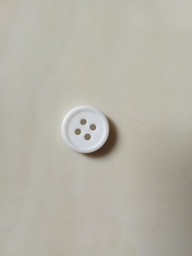 Plastic Button White