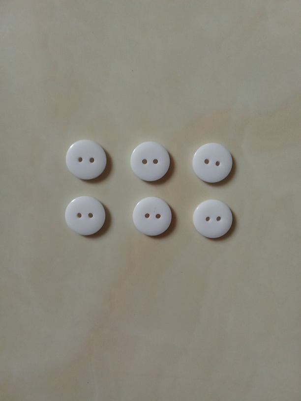 Plastic Button White - Image 6